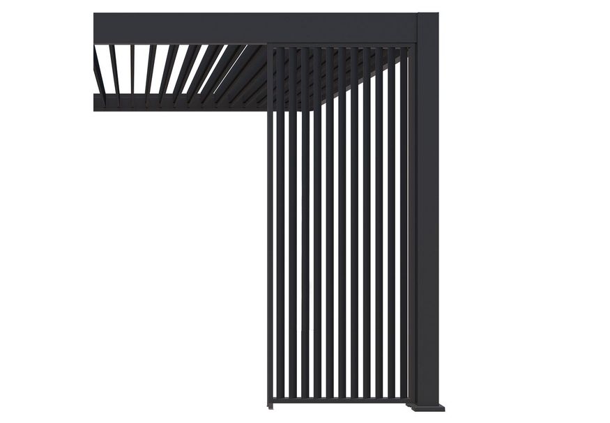 Foto van Porchenzo verticale shutter paneel 113 cm - antraciet
