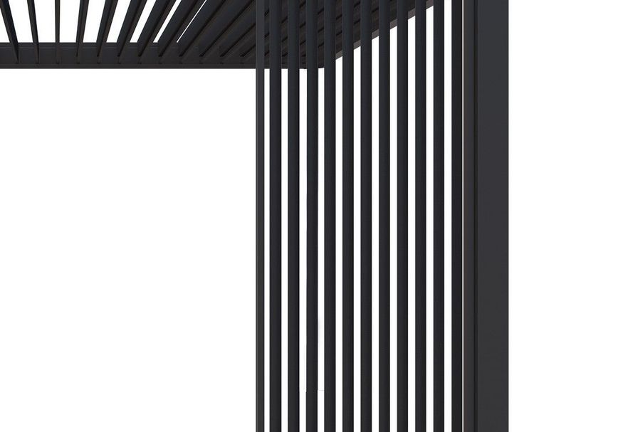 Foto van Porchenzo verticale shutter paneel 123 cm - antraciet