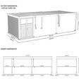 Foto van Porchenzo tuinhuis met overkapping Prestige 7.2x3 - antraciet