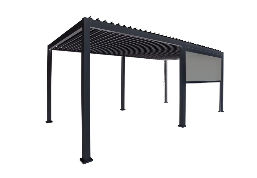 Mirador rolgordijn 360 cm - antraciet Foto van Mirador rolgordijn 360 cm - antraciet