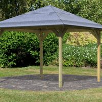 Foto der Karibu 28742 Gartenlaube Cordoba - Hochdruck Imprägniert