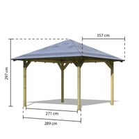 Foto der Karibu 28742 Gartenlaube Cordoba - Hochdruck Imprägniert