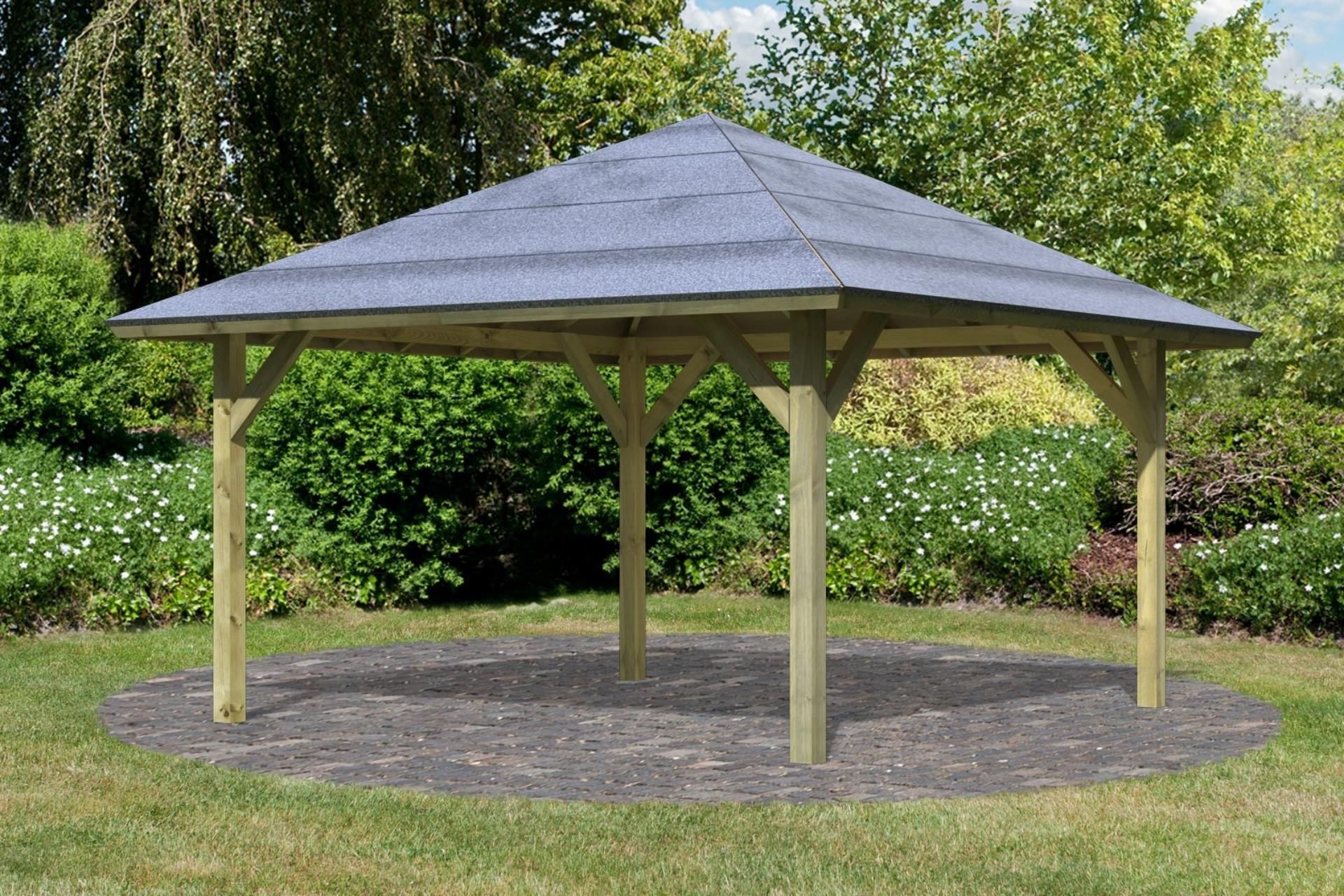 Foto der Karibu 10205 Gartenlaube Holm 1 - Hochdruck Imprägniert