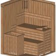 Foto von Azalp Prisma Elementsauna 152x152 cm, Erle