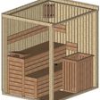 Foto von Azalp Prisma Elementsauna 186x152 cm, Erle