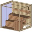Foto von Azalp Prisma Elementsauna 203x169 cm, Erle