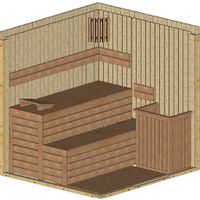 Foto der Azalp Elementsauna Prisma