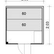 Foto von Azalp Prisma Elementsauna 203x203 cm, Erle