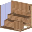 Foto von Azalp Prisma Elementsauna 220x169 cm, Erle