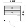 Foto von Azalp Prisma Elementsauna 220x203 cm, Erle