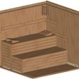 Foto von Azalp Prisma Elementsauna 220x203 cm, Erle