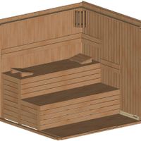 Foto der Azalp Elementsauna Prisma