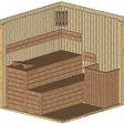 Foto van Azalp Prisma elementsauna 203x186 cm, vuren