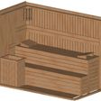 Foto von Azalp Prisma Elementsauna 263x135 cm, Fichte