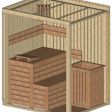 Foto van Azalp Prisma elementsauna 135x169 cm, vuren