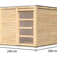 Foto van Karibu 79845 tuinhuis Qubic 1