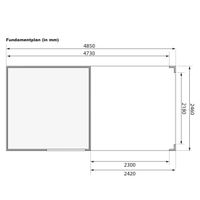 Foto der Karibu 79847 Gartenhaus mit Terrasse Qubic 1