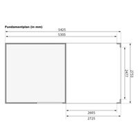 Foto van Karibu 88528 tuinhuis met overkapping Qubic 2