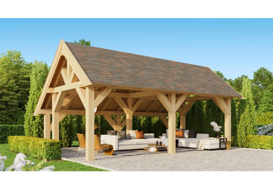 Azalp Schuppen mit Satteldach Raoul 740x380 cm Foto von Azalp Schuppen mit Satteldach Raoul 740x380 cm