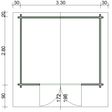 Foto van Azalp Royal Class blokhut Annelies 350x300 cm