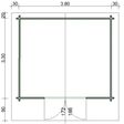 Foto van Azalp Royal Class blokhut Annelies 400x350 cm