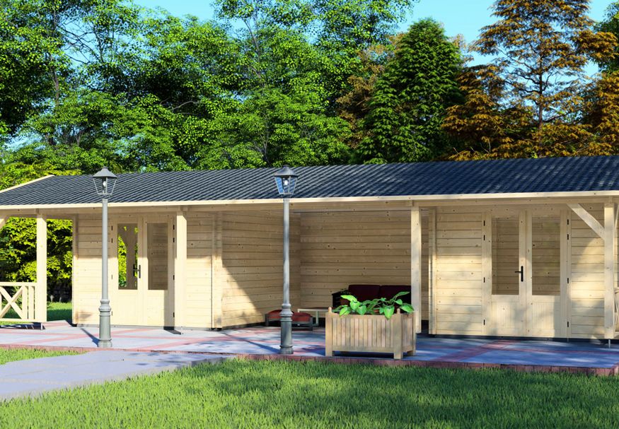 Graed 130620 Chalet Relax 1150x518 cm - 44 mm Foto van Graed 130620 Chalet Relax 1150x518 cm - 44 mm