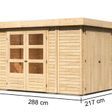Foto von Karibu Retola 2 Gartenhaus (82948)