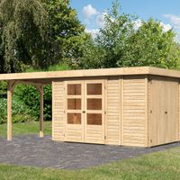 Foto van Karibu 82956 Retola 3 tuinhuis met zijluifel 240