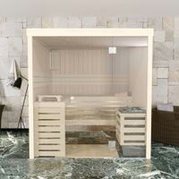 Foto van Azalp massieve sauna Rio Glass