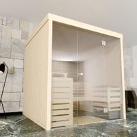 Foto van Azalp massieve sauna Rio Glass