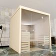 Foto van Azalp Massieve sauna Rio Glass 131x171.5 cm, 45 mm