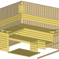 Foto van Azalp massieve sauna Rio Glass