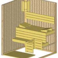 Foto der Azalp Massive Sauna Rio Glass