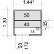 Foto van Azalp Massieve sauna Rio Standaard 145x130 cm, 45 mm
