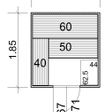 Foto van Azalp Massieve sauna Rio Standaard 172x185 cm, 45 mm