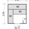 Foto van Azalp Massieve sauna Rio Standaard 226x239 cm, 45 mm