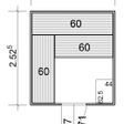 Foto van Azalp Massieve sauna Rio Standaard 226x253 cm, 45 mm