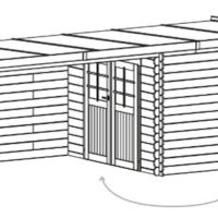 Foto der Solid S8369 Rohan Holzernes Gartenhaus met veranda