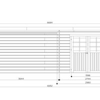 Foto der Solid S8369 Rohan Holzernes Gartenhaus met veranda