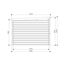 Foto der Solid S8369 Rohan Holzernes Gartenhaus met veranda