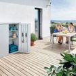 Foto van Biohort Terraskast Romeo M Donkergrijs Metallic