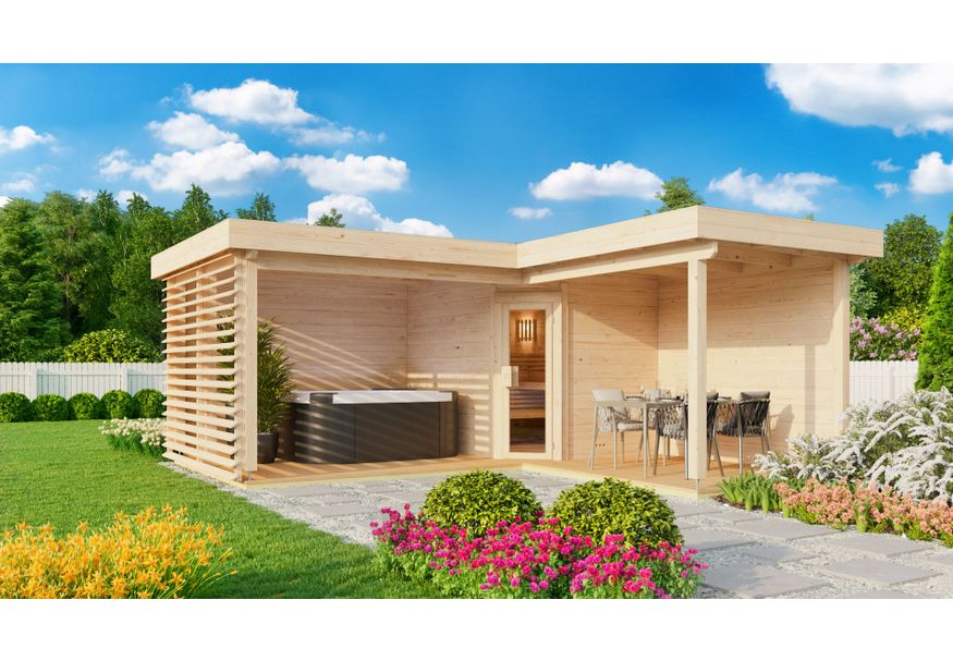 Foto van Azalp buitensauna Roy - 60 mm