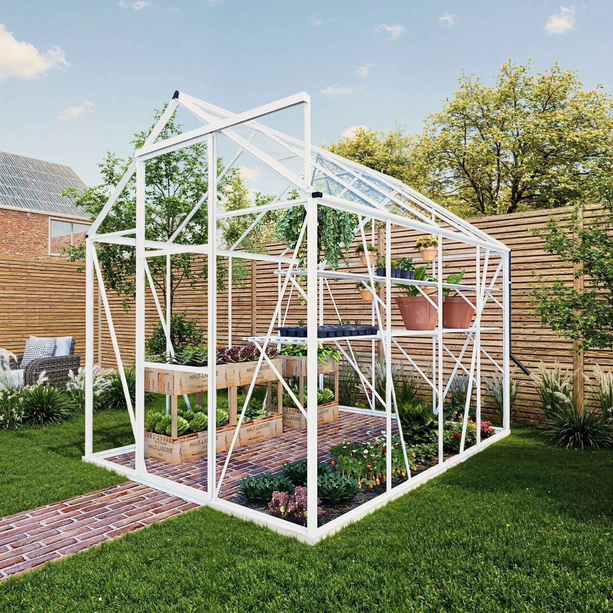 Foto van Royal Well Kate II Tuinkas Full Options wit