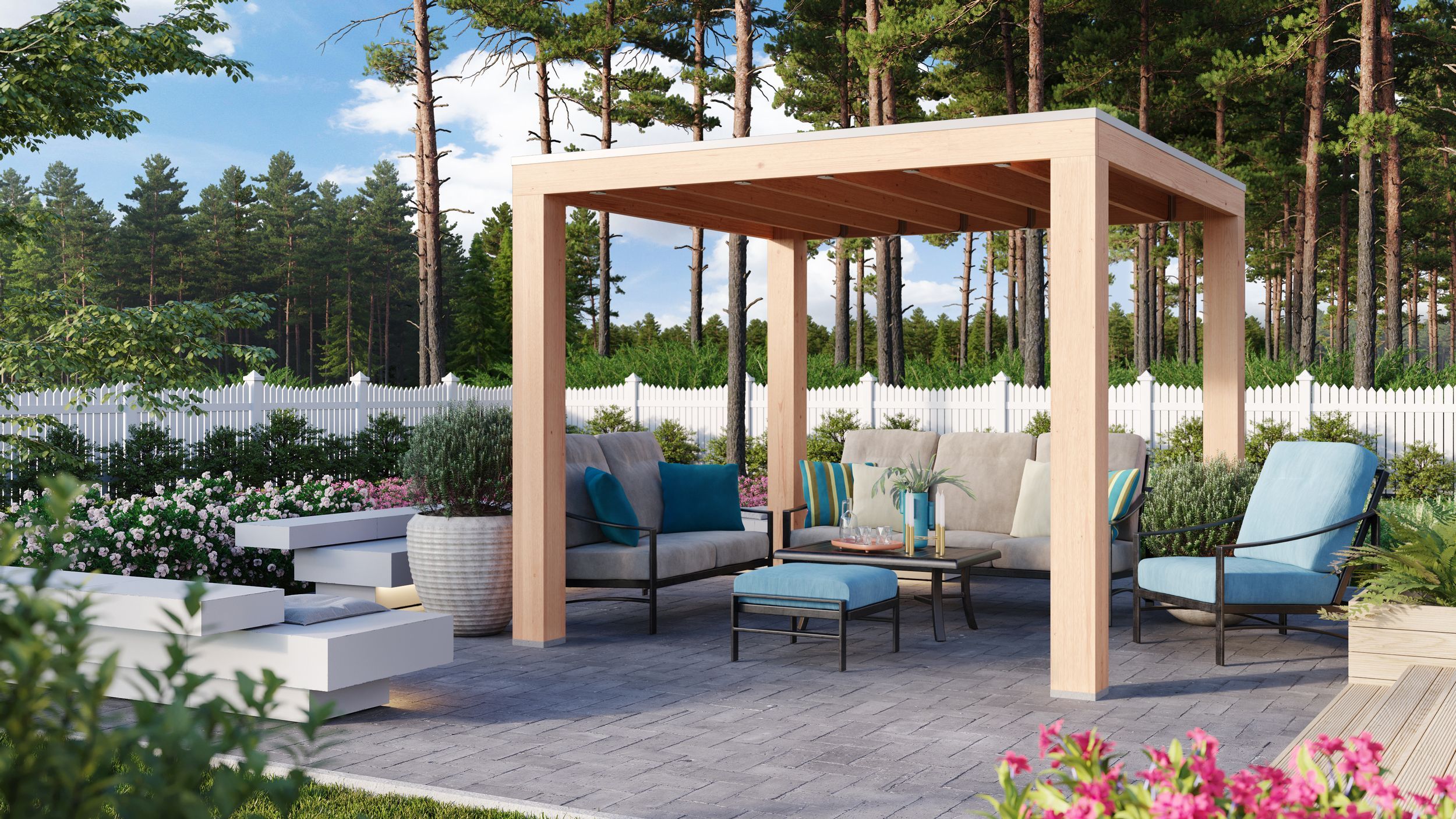 Foto van WoodAcademy douglas overkapping Ruby Excellent