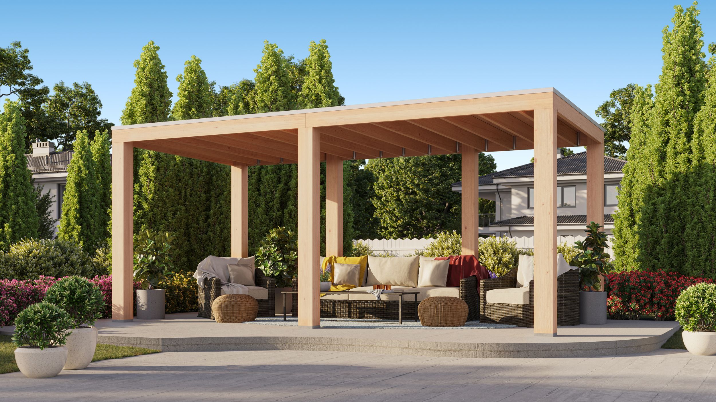 Foto van WoodAcademy douglas overkapping Ruby Excellent