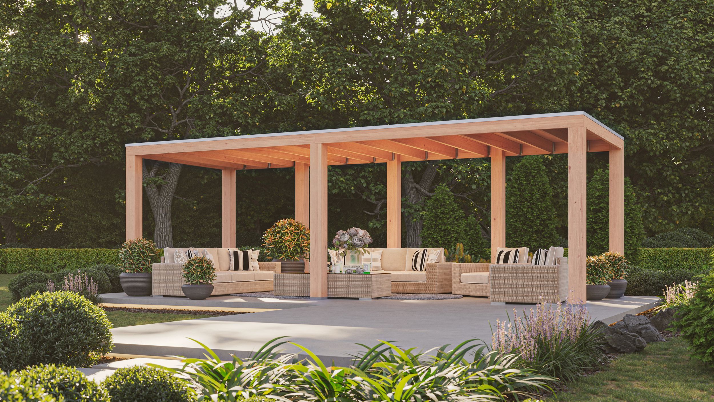 Foto van WoodAcademy douglas overkapping Ruby Excellent