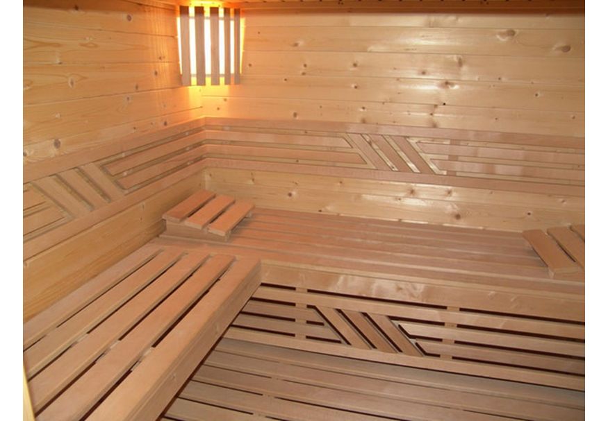 Azalp Saunabank recht, Elzen breedte 80 cm Foto van Azalp Saunabank recht, Elzen breedte 80 cm