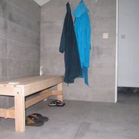 Foto van Azalp Saunabank vrijstaand - Elzen 60 cm breed