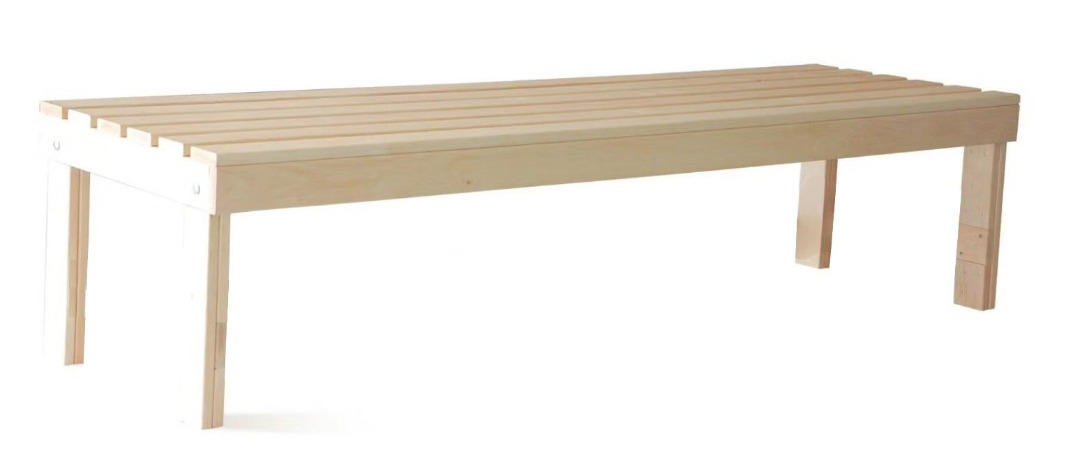 Foto van Azalp Saunabank vrijstaand - Elzen 50 cm breed