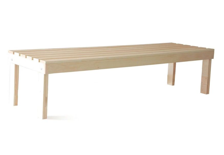 Azalp Saunabank vrijstaand, Elzen breedte 60 cm Foto van Azalp Saunabank vrijstaand, Elzen breedte 60 cm